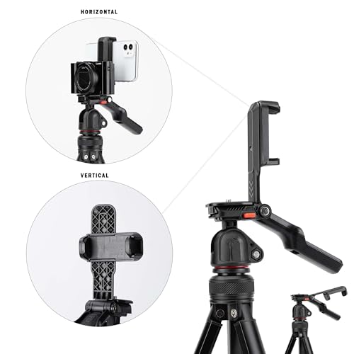 Image of Goocong O4 Lightweight Camera Tripod, 44-136 cm Height, 650g Weight, Quick-Lock Legs, Dual 1 /4 inch Mount