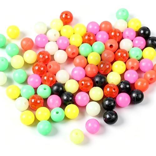 300 piezas de cuentas plásticas coloridas para pesca miniatura 1