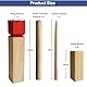 JacJoe All Pro Kubb Spiel im Freien | Wurfspiel mit Tragetasche | Kegelspiel | Gummi Holz Garten Rasen Spiele | Wurfspiel mit Tragetasche (Kubb Games with Carry Bag, King. 30x6.3x6.3 cm)