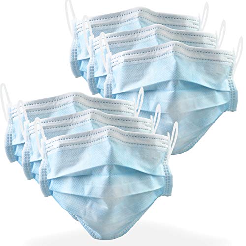 6PCS Masque Jetable 3 Couches de Protection Efficace Contre la poussière et Les gouttelettes dans l'air Cover