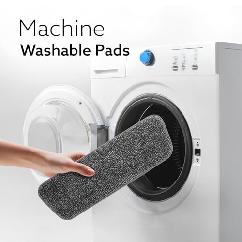 Image of AGARO Delite Spray Mop Refill Set, 2 Pcs, Microfiber Pads, for Tiles, Kitchen, Detachable Pad, Compatible with AGARO Delite Spray Mop