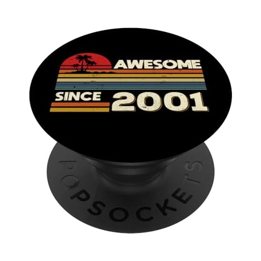 23 cumpleaños impresionante desde 2001 Cumpleaños de 23 años PopSockets PopGrip Intercambiable