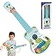KQWVZ Gitarre Für Kinder, 41cm Kindergitarre, Kinder Ukulele mit 4 verstellbaren Saiten, Mini-Gitarre Ukulele Gitarre Spielzeug, Gitarre Spielzeug für Kleinkinder Anfänger Jungen Mädchen Geschenk