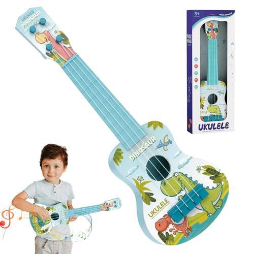 KQWVZ Ukulele Per Bambini, 41cm Chitarra Per Bambini con 4 Corde Regolabili, Mini Ukulele Giocattolo, Mini Chitarra...