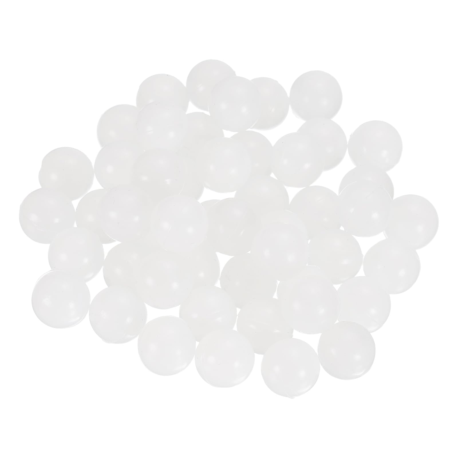 sourcing map 50Pcs Raised Panel Cabinet Door Spacers, 9/16"(15mm) Silicone Ball Stabilizers Bumpers for Cabinet Door Alignment Stress Distribution, White