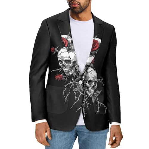 CLOHOMIN Men's Blazer Lightweight & Breathable Suits Jack Suit for Dinner,Prom,Party