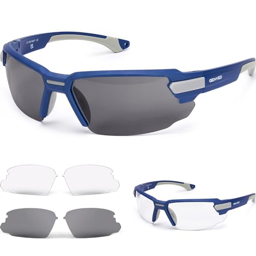 GENYED Lunette de Protection Travail avec Verres Interchangeables, Lunettes de Soleil de...