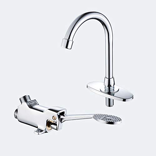 Robinet de cuisine en métal anti-corrosion chrome poli à levier unique ergonomique