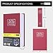 VIVOHOME Dictionary Diversion Secret Hidden Fake Book Safe with Key Lock Red