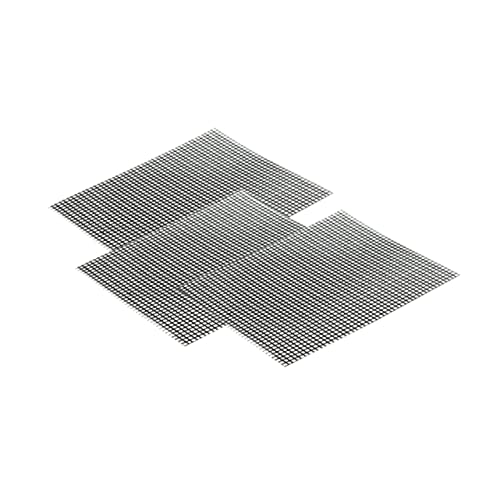 SUPVOX Grill Solid Mats BBQ 3 Non-Stick Barbecue Grid Mats Reusable for Food Safety