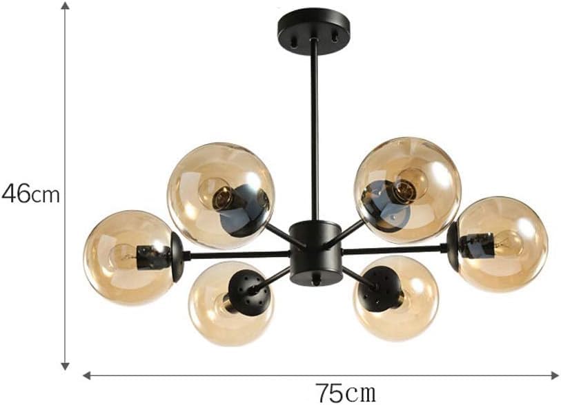 Modern Lustre Chandeliers Living Room Bedroom Ceiling E27 LED Adjustable Ball Glass Hanging Lamp Dining Room Lighting Fixtures