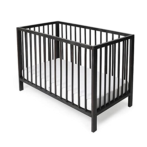 Image of Wakefit Baby Cot | 1 Year Warranty | Baby Crib, Cradle for Baby, Baby Cot Bed, Wooden Cradle for Baby, 2-Level Height Adjustable - Rapunzel (Sheesham Wood, American Walnut, Age 0-4 Years)