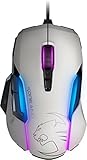 ROCCAT KONE Aimo Gaming Mouse – High Precision, Optical Owl-Eye Sensor (100 to 12.000 DPI), RGB Aimo LED Illumination, 23 Programmable Keys, Designed in Germany, USB, White