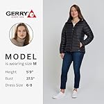 Gerry Packable Puffer Jacket Womens with Hood - Warm Lightweight Travel Full Zip Quilted Womens Puffy Coat for Winter - Image 4