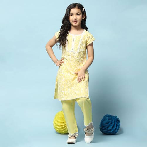 Image of BIBA Girls Cotton Suit Set