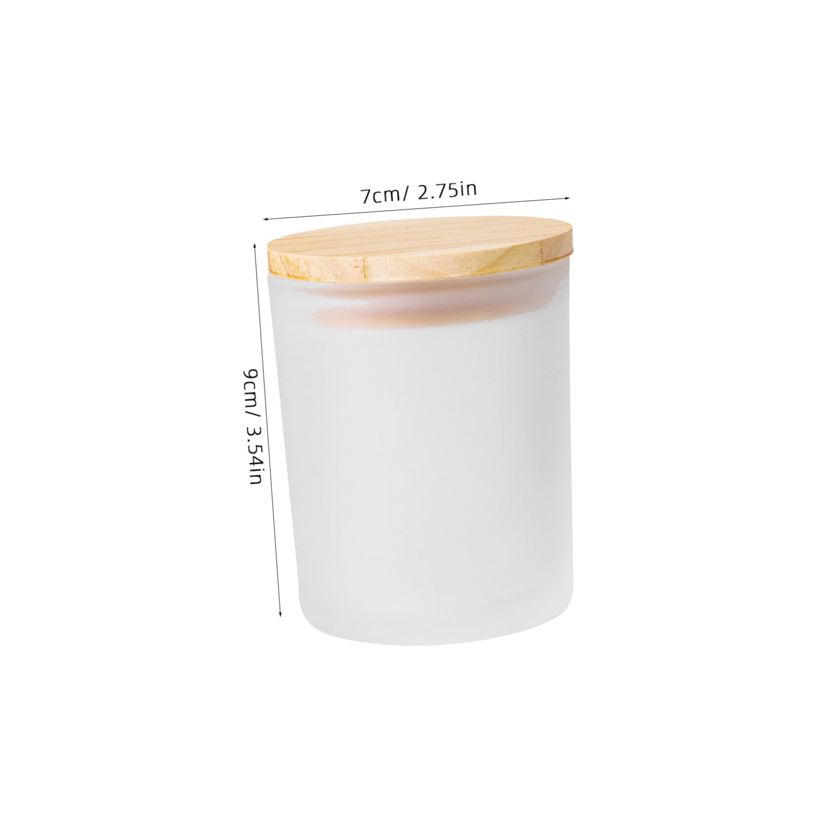 Barattoli Candele Fai da Te in Vetro Satinato 4 Pezzi 400ml