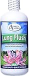 Omega Alpha Lung Flush Liquid Herbal Supplement for Respiratory Wellness, Airway Cleansing Support & Healthy Lung Function, 500ml 33 Day Supply, Vegan
