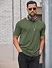 COOFANDY Mens Cotton T-Shirts Short Sleeve Crew Neck Shirts Vintage Summer Comfort Classic Basic Tees Army Green 3XL #3