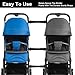 Stroller Connector Side by Side, 3Pcs Twin Stroller Connector for Baby Universal, Single to Double Stroller Fits Umbrella Stroller Black