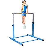 K KiNGKANG Gymnastics Bars for Kids Junior,Adjustable Height Horizontal Bar,3’ to 5’ Adjustable Home
