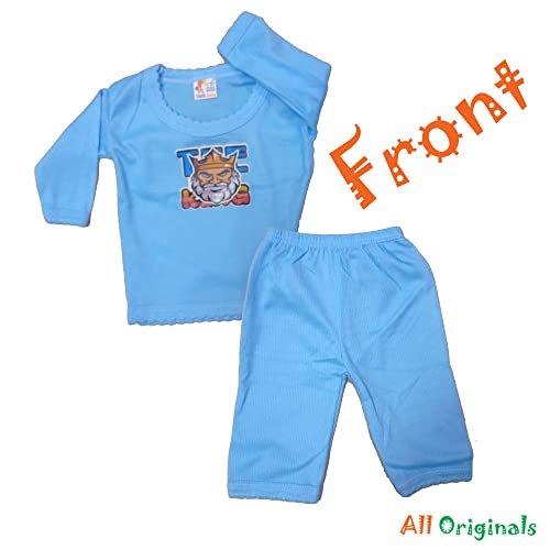 Image of New Born Baby Comfortable Clothes Pack of 5 (Full-Sleeve Round Neck) for Baby Boy /Baby Girl (0-6 Months) Clothing Set (No. 8) || All Originals