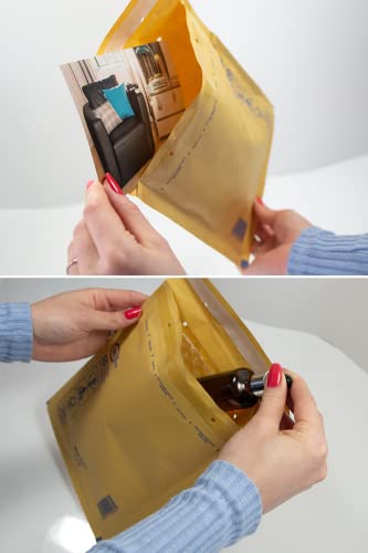 50 Luftpolster Versandtaschen haftklebend 4/D - geeignet für DIN A5 und DIN C5 – Recycling 180 x 265 mm reißfest