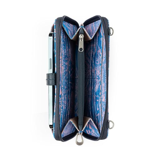Image of Sakroots Smartphone Crossbody Purse - Women's Cellphone Bag & Wallet For Everyday - Convertible Wristlet With Zipper