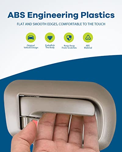 Lujuntec Interior Door Handles Front Driver Passenger Side Replacement For 1998-2003 For Toyota Sienna Beige(2Pcs) #TOP1