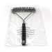 YoBuyBuy Brosse de gril BBQ Brosse de gril de barbecue Outil de nettoyage Poils de fil d'acier inoxydable Brosses de nettoyage triangulaires avec poignée