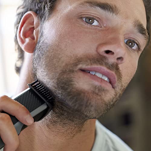 Philips Beard & Stubble Trimmer/Hair Clipper for Men BT3222/13, Series 3000, 20 Length Settings, 60 Min. Runtime, Self-Sharpening Metal Blades, UK 3-Pin Plug, Silver