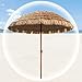 KAKVV Parasol Rond Ø 145 cm Hawaï Parasol de Plage Parasol de Balcon Parasol de Jardin, Protection Solaire, Parapluie en Raphia pour Voyage, Sport, Pique-Nique Parasol en Paille