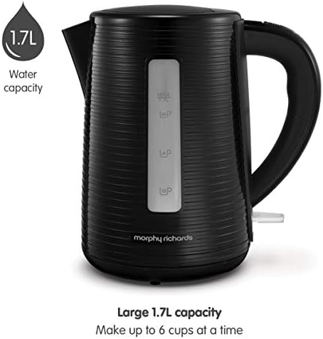 Morphy Richards 108398 Arc Jug Kettle, 3 W, 1.7 liters, Black