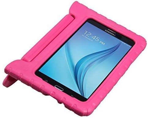 BMOUO Kids Case for Samsung Galaxy Tab E Lite 7.0 Inch - ShockProof Case Light Weight Kids Case Super Protection Cover Handle Stand Case for Children for Samsung Galaxy Tab E Lite 7 Inch Tablet - Rose