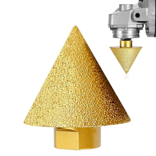Image of Serplex M10 Diamond Conical Drill Bit 38mm Multipurpose Chamfer Reamer Drill Bit for Deburring, Centering, Aligning, Polished Finish Tile, Marble, Quartz, Stone Professional Drill Bits Set