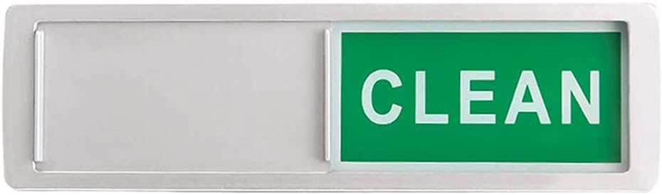Magnet Clean Dirty Sign Dishwasher Indicator for Kitchen Dishwasher Fridge Red Green Silver