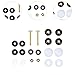 WeiLaiKeQi Toilet Bowl to Floor Replacement Rustproof Bathroom Heavy Duty DIY Sturdy Bolt Set Toilet Floor Bolt and Screw Kit, B Set
