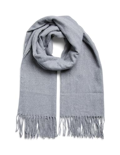 PIECES Damen Schal Pckial New Long Scarf Noos Bc Grau Light Grey Melange Einheitsgröße