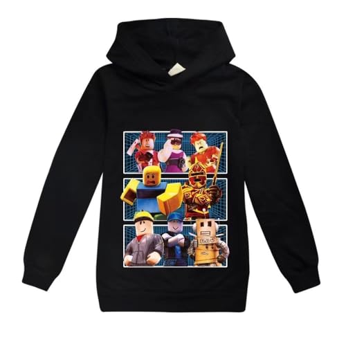ALAMing Boy Unspeakable Hoodie Long Sleeve Top Tee Games Family Cotton Pullover (black 6-7years)