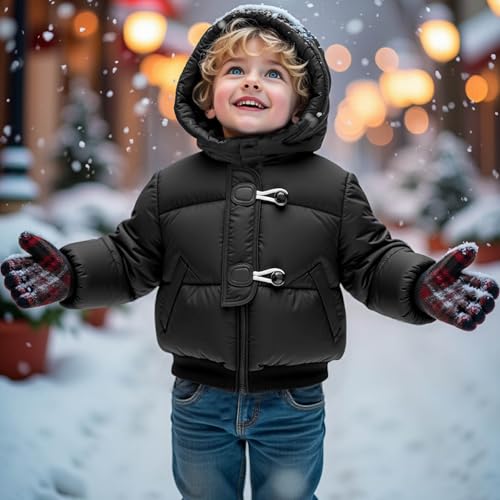 Kids Bubble Winter Coat Boys and Girls Puffer Jacket With Hooded Autumn and Winter Coat, Warm and Comfy 5-14 Years4