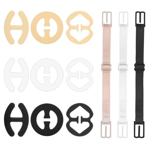 Ouligay 12 Stück Unsichtbare BH Träger Clip Damen BH Träger Halter, Elastische BH Clips für BH Träger Rücken, BH Klammer Rücken, rutschfeste BH Trägerhalter Clip Bra Strap Holders für Fitnesssport