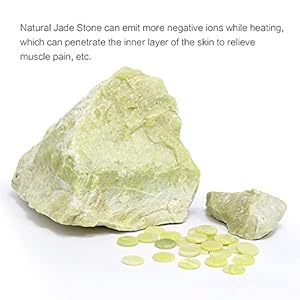 Utk jade far infrared heating pad for back pain relief infrared hot therapy medium 21×31 126 jade stones adjustable temp auto off and travel bag  urban country home decor