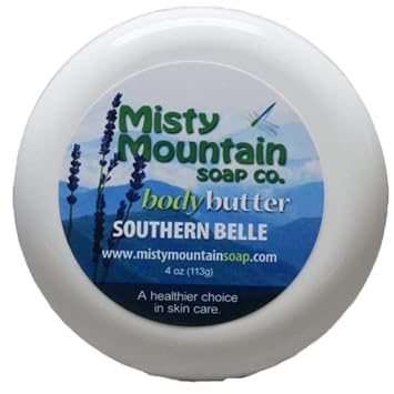 Body Butter - Southern Belle - Made with Natural Oils and Butters by Misty Mountain Soap Co.