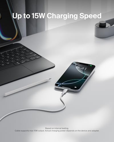Image of Belkin Eco Braided USB-A to USB-C Cable 2-Pack (3.3ft, 15W) - Soft, Flexible Fast-Charging Cable, Type C Charger Cord for iPhone 16 & 15 Series, Galaxy S25, Pixel 9, iPad Pro, & More - White (USB 2.0)