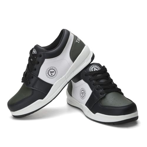 Image of Casual White Sneaker Shoe for Boys Lightweight Polyurethane Upper Lace-Up Shoes for Kid's & Boy's