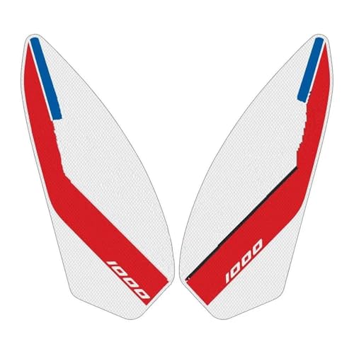 Autocollant réservoir pour Motorrad S1000RR 2019-2021 protection latérale blanc