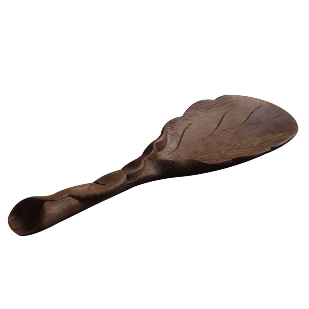 LAPYAPPE Tea Spoon Hand-carved Tea Ceremony Utensil Lightweight Design Natural Material