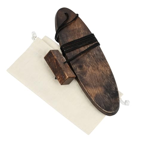 Australian Bullroarer Aboriginal Musical Instrument – Primitive Handmade Wood Spin Aerophone from...
