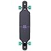 Playshion 39 Inch Drop Through Freestyle Longboard Skateboard Cruiser Purple