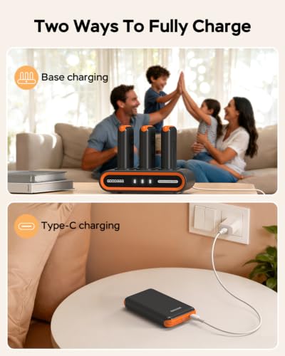Image of GOODaaa Portable Charger, 10000mAh Power Bank Built in Cables, 3 Outputs 1 Inputs for All Mobile Devices Slim Charging Bank, Small Thin Phone Charger, Airline Approved Travel Slim Compact Battery Pack