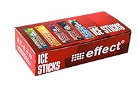 effect® ICE STICKS – 100 x 40 ml Mixkarton – 5 Sorten (BLACK AÇAÍ, HABIBI BERRY, GUAVA MASSIVE, COCONUT BLUEBERRY, STRAWBERRY APRICOT) – Erfrischendes Energy-Eis – Perfekt für Sommer & Party